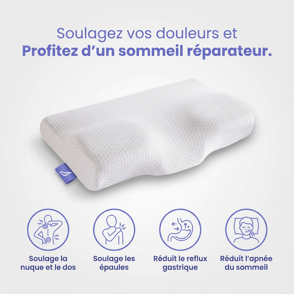 Oreiller SkinLura – Réveillez vous sans douleur cervicale